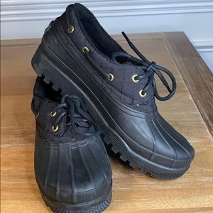 Sperry Black Quilted Short Duck Boot - Size 8
